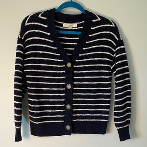 Loft Striped Cardigan. Size small.